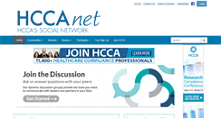 Desktop Screenshot of community.hcca-info.org