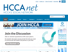 Tablet Screenshot of community.hcca-info.org